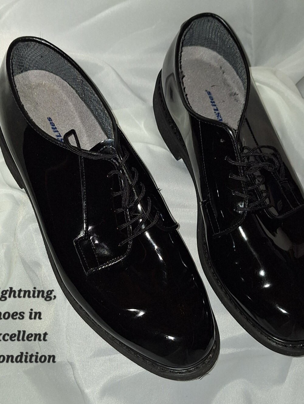 Bates Black Derby Dress Shoes